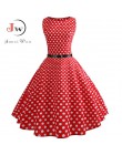 Letnie sukienki damskie 2019 na co dzień z kwiatowym Retro Vintage 50s 60s szata Rockabilly Swing Pinup Vestidos walentynki Part