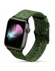 Utkany nylon pasek dla Apple obserwować serii 3/2/1 38MM 42MM oddychający pasek zamienny Sport Loop do serii iwatch 5 4 40MM 44M