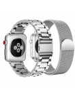 2 sztuk pasek na pasek do Apple watch 44 mm 40mm iWatch 42mm 38 mm bransoleta ze stali nierdzewnej + Milanese Loop Apple watch 4