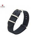 AOOW Nylon NATO Watchband Heavy Duty nylonowy pasek z płótna 18mm 20mm 22mm paski moda wymiana zegarek zespół najwyższej jakości