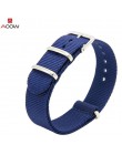 AOOW Nylon NATO Watchband Heavy Duty nylonowy pasek z płótna 18mm 20mm 22mm paski moda wymiana zegarek zespół najwyższej jakości