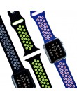 Sportowy pasek silikonowy dla pasek do apple watch 4 5 44mm 40mm 42mm 38mm iwatch 5/4/3/2/1 bransoletka gumowa bransoletka do ze