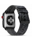 Utkany nylon pasek dla Apple obserwować serii 3/2/1 38MM 42MM oddychający pasek zamienny Sport Loop do serii iwatch 5 4 40MM 44M