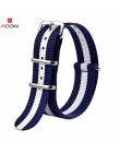 AOOW Nylon NATO Watchband Heavy Duty nylonowy pasek z płótna 18mm 20mm 22mm paski moda wymiana zegarek zespół najwyższej jakości