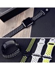 Sportowy pasek silikonowy dla pasek do apple watch 4 5 44mm 40mm 42mm 38mm iwatch 5/4/3/2/1 bransoletka gumowa bransoletka do ze