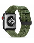 Utkany nylon pasek dla Apple obserwować serii 3/2/1 38MM 42MM oddychający pasek zamienny Sport Loop do serii iwatch 5 4 40MM 44M