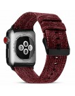 Utkany nylon pasek dla Apple obserwować serii 3/2/1 38MM 42MM oddychający pasek zamienny Sport Loop do serii iwatch 5 4 40MM 44M