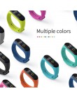 Bransoletka dla Xiao mi mi 4/3 pasek mi Band 4 akcesoria wodoodporny silikonowy opaska na nadgarstek do Xiaomi mi band 3 pasek d