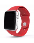 Silikonowy pasek na pasek do apple watch 44mm 40mm korea iwatch5/4/3/2 38mm 42mm monochromatyczny silikonowa bransoletka apple w