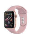 Miękki pasek na pasek do apple watch 42mm seria 4 3 pasek do iwatch 38mm 44mm 40mm pulseira correa bransoletka akcesoria do inte