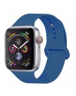 Opaska na zegarek Apple 5 4 miękki silikon sport 38MM 42MM opaski gumowy pasek na Iwatch seria 3 2 40mm 44mm akcesoria