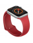 Silikonowy pasek na pasek do apple watch 44mm 40mm korea iwatch5/4/3/2 38mm 42mm monochromatyczny silikonowa bransoletka apple w