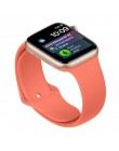 Silikonowy pasek na pasek do apple watch 44mm 40mm korea iwatch5/4/3/2 38mm 42mm monochromatyczny silikonowa bransoletka apple w