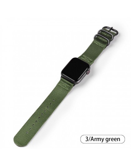 Gorący bubel nylonowy pasek do zegarka dla Apple Watch Band seria 4/3/2/1 bransoletka sportowa akcesoria 42 mm 38 mm 40mm 44mm p