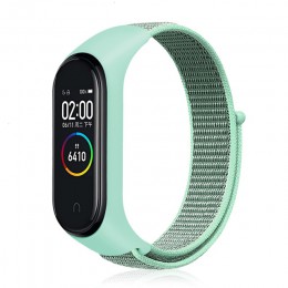 Wymiana paska nylonowego na rzepy dla bransoletki xiaomi mi band 4 NFC inteligentny zegarek xiaomi mi band 3 kolorowy pasek anty