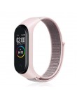 Wymiana paska nylonowego na rzepy dla bransoletki xiaomi mi band 4 NFC inteligentny zegarek xiaomi mi band 3 kolorowy pasek anty