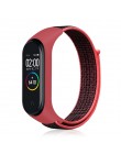 Wymiana paska nylonowego na rzepy dla bransoletki xiaomi mi band 4 NFC inteligentny zegarek xiaomi mi band 3 kolorowy pasek anty