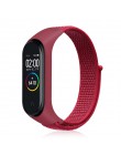 Wymiana paska nylonowego na rzepy dla bransoletki xiaomi mi band 4 NFC inteligentny zegarek xiaomi mi band 3 kolorowy pasek anty