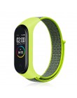 Wymiana paska nylonowego na rzepy dla bransoletki xiaomi mi band 4 NFC inteligentny zegarek xiaomi mi band 3 kolorowy pasek anty