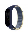 Wymiana paska nylonowego na rzepy dla bransoletki xiaomi mi band 4 NFC inteligentny zegarek xiaomi mi band 3 kolorowy pasek anty