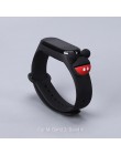 Bransoletka dla Xiao mi mi 4/3 pasek mi Band 4 akcesoria wodoodporny silikonowy opaska na nadgarstek do Xiaomi mi band 3 pasek d