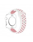 Sportowy pasek silikonowy dla pasek do apple watch 4 5 44mm 40mm 42mm 38mm iwatch 5/4/3/2/1 bransoletka gumowa bransoletka do ze