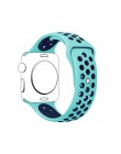 Sportowy pasek silikonowy dla pasek do apple watch 4 5 44mm 40mm 42mm 38mm iwatch 5/4/3/2/1 bransoletka gumowa bransoletka do ze