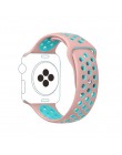 Sportowy pasek silikonowy dla pasek do apple watch 4 5 44mm 40mm 42mm 38mm iwatch 5/4/3/2/1 bransoletka gumowa bransoletka do ze