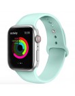 Opaska na zegarek Apple 5 4 miękki silikon sport 38MM 42MM opaski gumowy pasek na Iwatch seria 3 2 40mm 44mm akcesoria