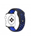 Sportowy pasek silikonowy dla pasek do apple watch 4 5 44mm 40mm 42mm 38mm iwatch 5/4/3/2/1 bransoletka gumowa bransoletka do ze