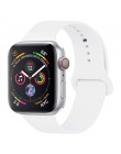 Opaska na zegarek Apple 5 4 miękki silikon sport 38MM 42MM opaski gumowy pasek na Iwatch seria 3 2 40mm 44mm akcesoria