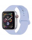 Opaska na zegarek Apple 5 4 miękki silikon sport 38MM 42MM opaski gumowy pasek na Iwatch seria 3 2 40mm 44mm akcesoria