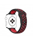 Sportowy pasek silikonowy dla pasek do apple watch 4 5 44mm 40mm 42mm 38mm iwatch 5/4/3/2/1 bransoletka gumowa bransoletka do ze