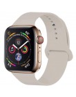 Opaska na zegarek Apple 5 4 miękki silikon sport 38MM 42MM opaski gumowy pasek na Iwatch seria 3 2 40mm 44mm akcesoria