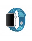 Sportowy pasek silikonowy dla pasek do apple watch 4 5 44mm 40mm 42mm 38mm iwatch 5/4/3/2/1 bransoletka gumowa bransoletka do ze