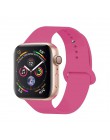 Opaska na zegarek Apple 5 4 miękki silikon sport 38MM 42MM opaski gumowy pasek na Iwatch seria 3 2 40mm 44mm akcesoria