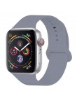 Opaska na zegarek Apple 5 4 miękki silikon sport 38MM 42MM opaski gumowy pasek na Iwatch seria 3 2 40mm 44mm akcesoria