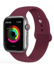 Opaska na zegarek Apple 5 4 miękki silikon sport 38MM 42MM opaski gumowy pasek na Iwatch seria 3 2 40mm 44mm akcesoria