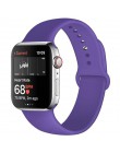 Opaska na zegarek Apple 5 4 miękki silikon sport 38MM 42MM opaski gumowy pasek na Iwatch seria 3 2 40mm 44mm akcesoria