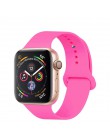 Opaska na zegarek Apple 5 4 miękki silikon sport 38MM 42MM opaski gumowy pasek na Iwatch seria 3 2 40mm 44mm akcesoria