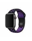 Sportowy pasek silikonowy dla pasek do apple watch 4 5 44mm 40mm 42mm 38mm iwatch 5/4/3/2/1 bransoletka gumowa bransoletka do ze