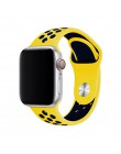 Sportowy pasek silikonowy dla pasek do apple watch 4 5 44mm 40mm 42mm 38mm iwatch 5/4/3/2/1 bransoletka gumowa bransoletka do ze