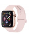 Opaska na zegarek Apple 5 4 miękki silikon sport 38MM 42MM opaski gumowy pasek na Iwatch seria 3 2 40mm 44mm akcesoria