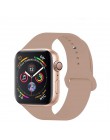 Opaska na zegarek Apple 5 4 miękki silikon sport 38MM 42MM opaski gumowy pasek na Iwatch seria 3 2 40mm 44mm akcesoria