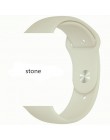 Silikonowy pasek na pasek do apple watch 44mm 40mm korea iwatch5/4/3/2 38mm 42mm monochromatyczny silikonowa bransoletka apple w