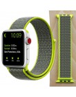 Wysokiej jakości Nylon Sport Loop zamiennik dla pasek do apple watch serii 5 4 3 2 1 miękkie oddychające tkany pasek 44mm iwatch