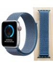 Wysokiej jakości Nylon Sport Loop zamiennik dla pasek do apple watch serii 5 4 3 2 1 miękkie oddychające tkany pasek 44mm iwatch