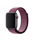 Wysokiej jakości Nylon Sport Loop zamiennik dla pasek do apple watch serii 5 4 3 2 1 miękkie oddychające tkany pasek 44mm iwatch