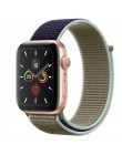 Wysokiej jakości Nylon Sport Loop zamiennik dla pasek do apple watch serii 5 4 3 2 1 miękkie oddychające tkany pasek 44mm iwatch