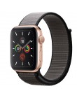 Wysokiej jakości Nylon Sport Loop zamiennik dla pasek do apple watch serii 5 4 3 2 1 miękkie oddychające tkany pasek 44mm iwatch